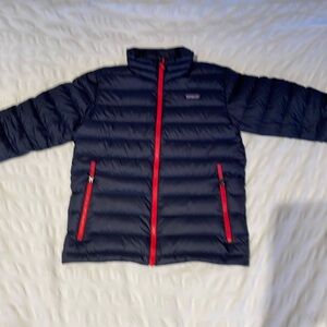 Kids blue Patagonia size 10 down winter jacket